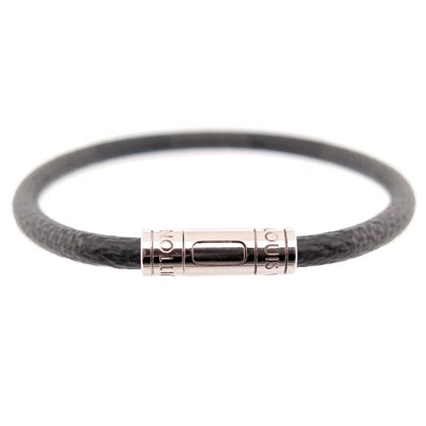 Louis Vuitton M6140E Damier Bracelet Leather Jewelry 